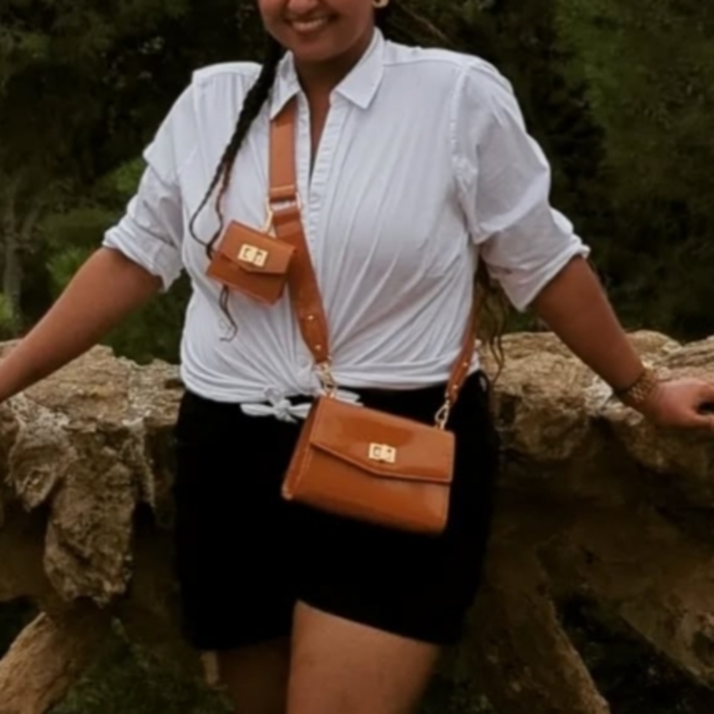 Elegant Brown Women's Bag Set